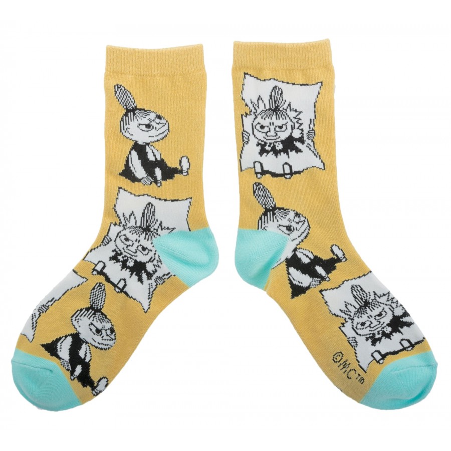 Носки женские Moomin Малышка Мю Yellow/Mint Носки женские Moomin Малышка Мю Yellow/Mint